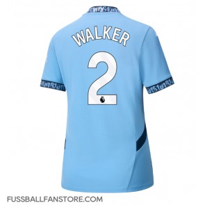 Manchester City Kyle Walker #2 Replik Heimtrikot Damen 2024-25 Kurzarm